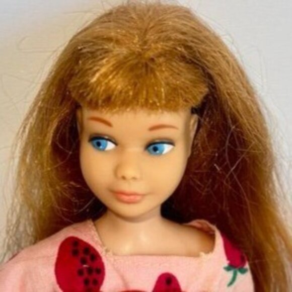 1963 Mattel Skipper Doll Redhead Barbies Sister With Carrying Case & Outfits - Picture 7 of 15